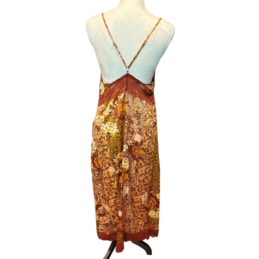 Free People Amber Combo "Right Now" Midi Slip Dress - Picture 4 of 12